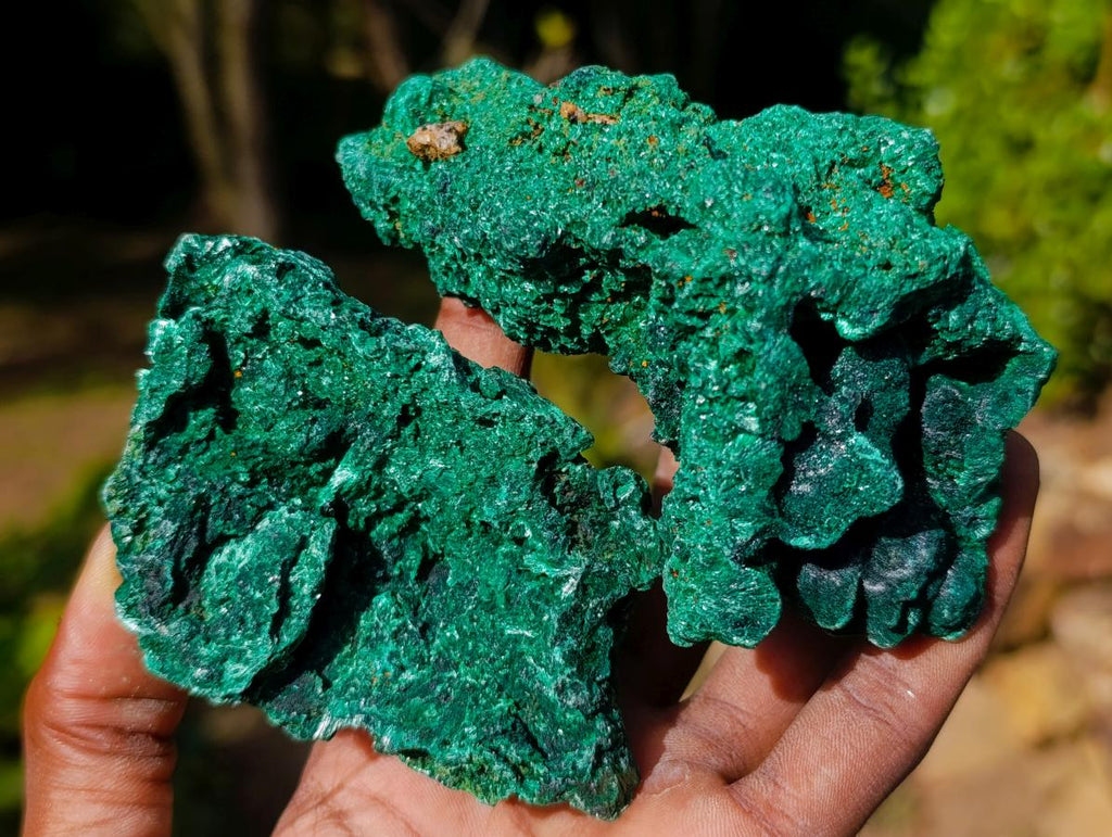 Natural Silky Malachite Specimens x 12 From Kasompe, Congo - Toprock Gemstones and Minerals 