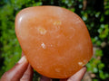 Polished Orange Twist Calcite Standing Display Pieces x 2 From Maevantanana, Madagascar - Toprock Gemstones and Minerals 