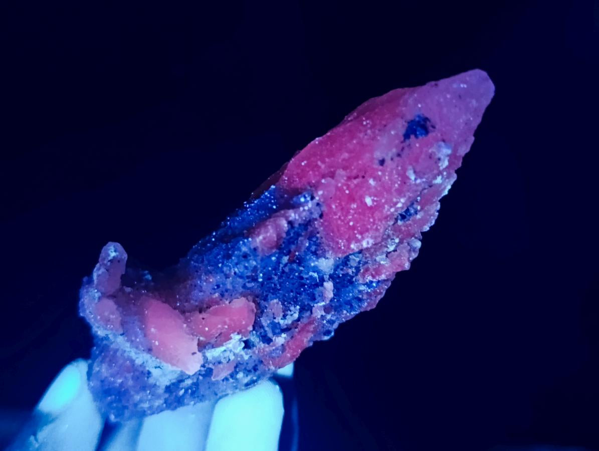 Natural Drusy Quartz Coated Spearhead Calcite Specimens x 12 From Albert's Mountain, Lesotho - Toprock Gemstones and Minerals 