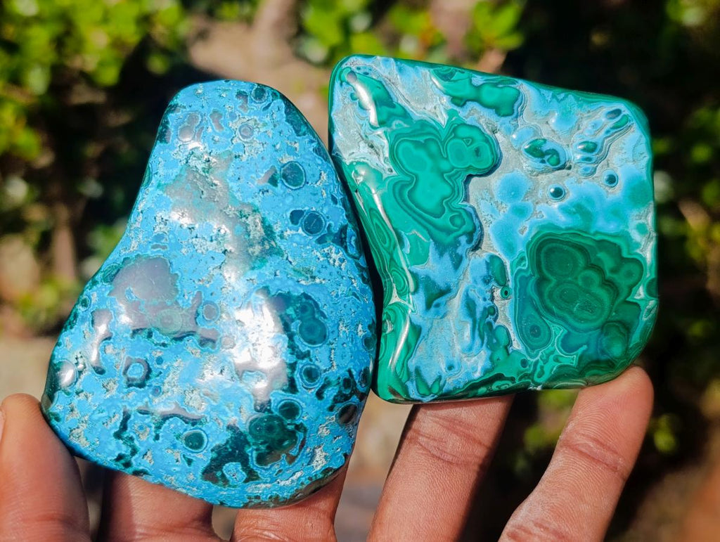 Polished Malacolla Free Forms x 12 From Kulukuluku, Congo - Toprock Gemstones and Minerals 