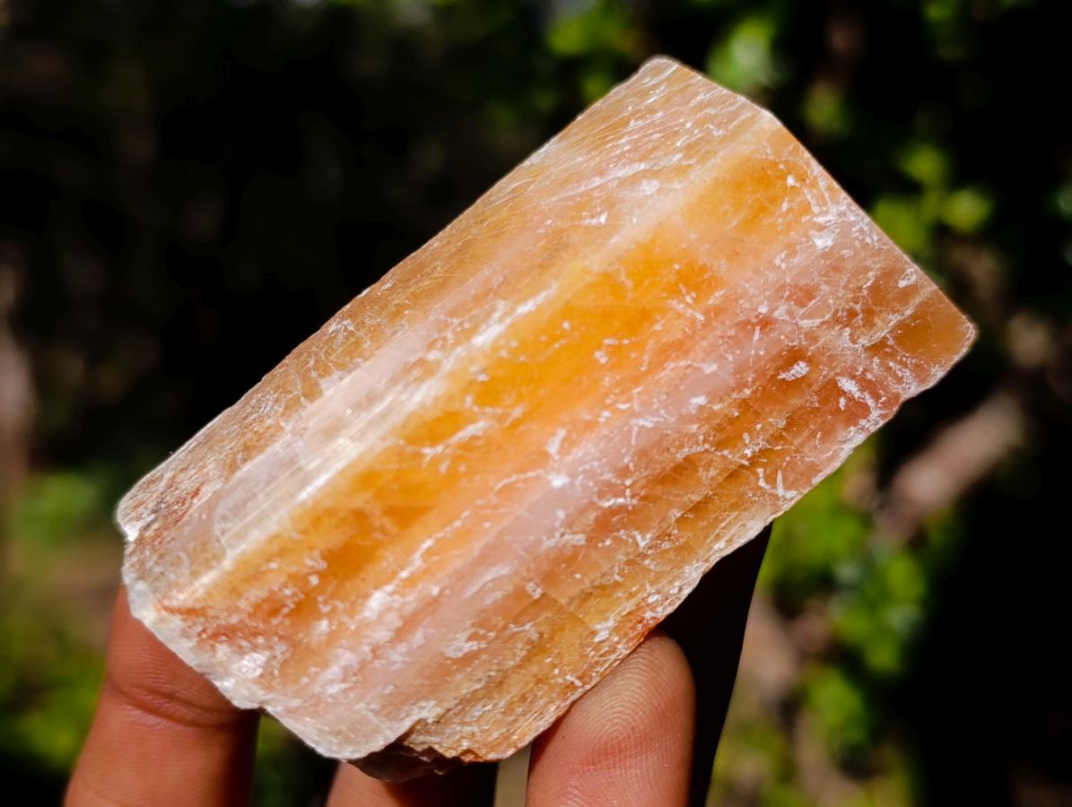 Natural Rhombohedral Sunset Orange Calcite Specimens x 24 From Spitzkop, Namibia - Toprock Gemstones and Minerals 