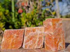 Natural Rhombohedral Sunset Orange Calcite Specimens x 24 From Spitzkop, Namibia - Toprock Gemstones and Minerals 