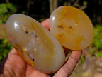 Polished Banded Agate Galets x 12 From Madagascar - Toprock Gemstones and Minerals 
