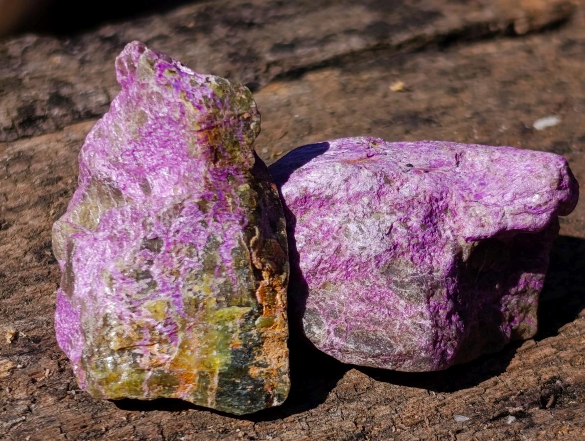 Natural Cobbed Stichtite Specimens x 70 From Barberton, South Africa
