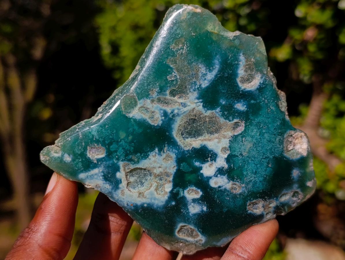 Polished On One Side Mtorolite Chrysoprase Slices x 12 From Mutorashanga, Zimbabwe - Toprock Gemstones and Minerals 