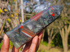 Polished Bloodstone Display Crystal Points x 3 From Swaziland - Toprock Gemstones and Minerals 