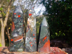 Polished Bloodstone Display Crystal Points x 3 From Swaziland - Toprock Gemstones and Minerals 