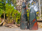 Polished Bloodstone Display Crystal Points x 3 From Swaziland - Toprock Gemstones and Minerals 