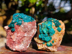 Natural Dioptase on Dolomite Specimens x 12 From Likasi, Congo - Toprock Gemstones and Minerals 