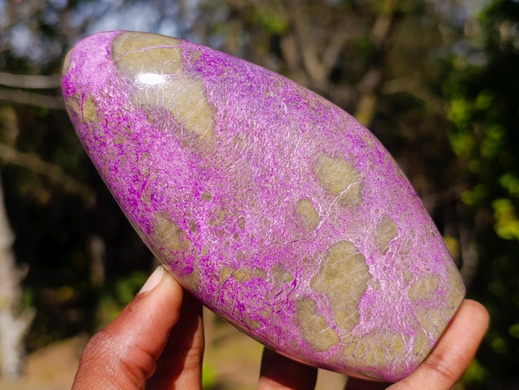 Polished Stichtite Standing Display Pieces x 3 From Barberton, South Africa - Toprock Gemstones and Minerals 