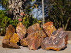 Natural Nguni Jasper Cobbed Specimens x 6 From Northern Cape, South Africa - Toprock Gemstones and Minerals 