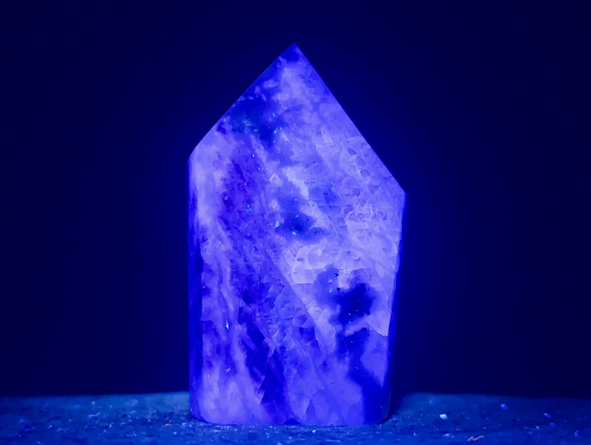 Polished Watermelon Fluorite Crystal Points x 3 From Uis, Namibia - Toprock Gemstones and Minerals 