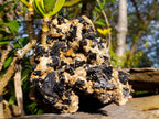 Natural Schorl Black Tourmaline with Muscovite Mica Specimens x 2 From Erongo, Namibia - Toprock Gemstones and Minerals 