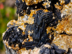 Natural Schorl Black Tourmaline with Muscovite Mica Specimens x 2 From Erongo, Namibia - Toprock Gemstones and Minerals 