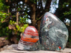 Polished Bloodstone Standing Display Pieces x 3 From Swaziland - Toprock Gemstones and Minerals 