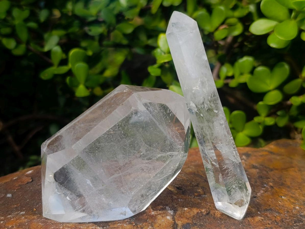 Polished Clear Quartz Display Crystals x 6 From Madagascar - Toprock Gemstones and Minerals 