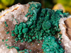 Natural Large Ball Malachite Coated Smokey Quartz on Dolomite Matrix x 1 From Mindingi Mine, Congo - Toprock Gemstones and Minerals 