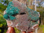 Natural Large Ball Malachite Coated Smokey Quartz on Dolomite Matrix x 1 From Mindingi Mine, Congo - Toprock Gemstones and Minerals 