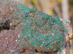 Natural Large Ball Malachite Coated Smokey Quartz on Dolomite Matrix x 1 From Mindingi Mine, Congo - Toprock Gemstones and Minerals 