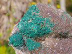 Natural Large Ball Malachite Coated Smokey Quartz on Dolomite Matrix x 1 From Mindingi Mine, Congo - Toprock Gemstones and Minerals 