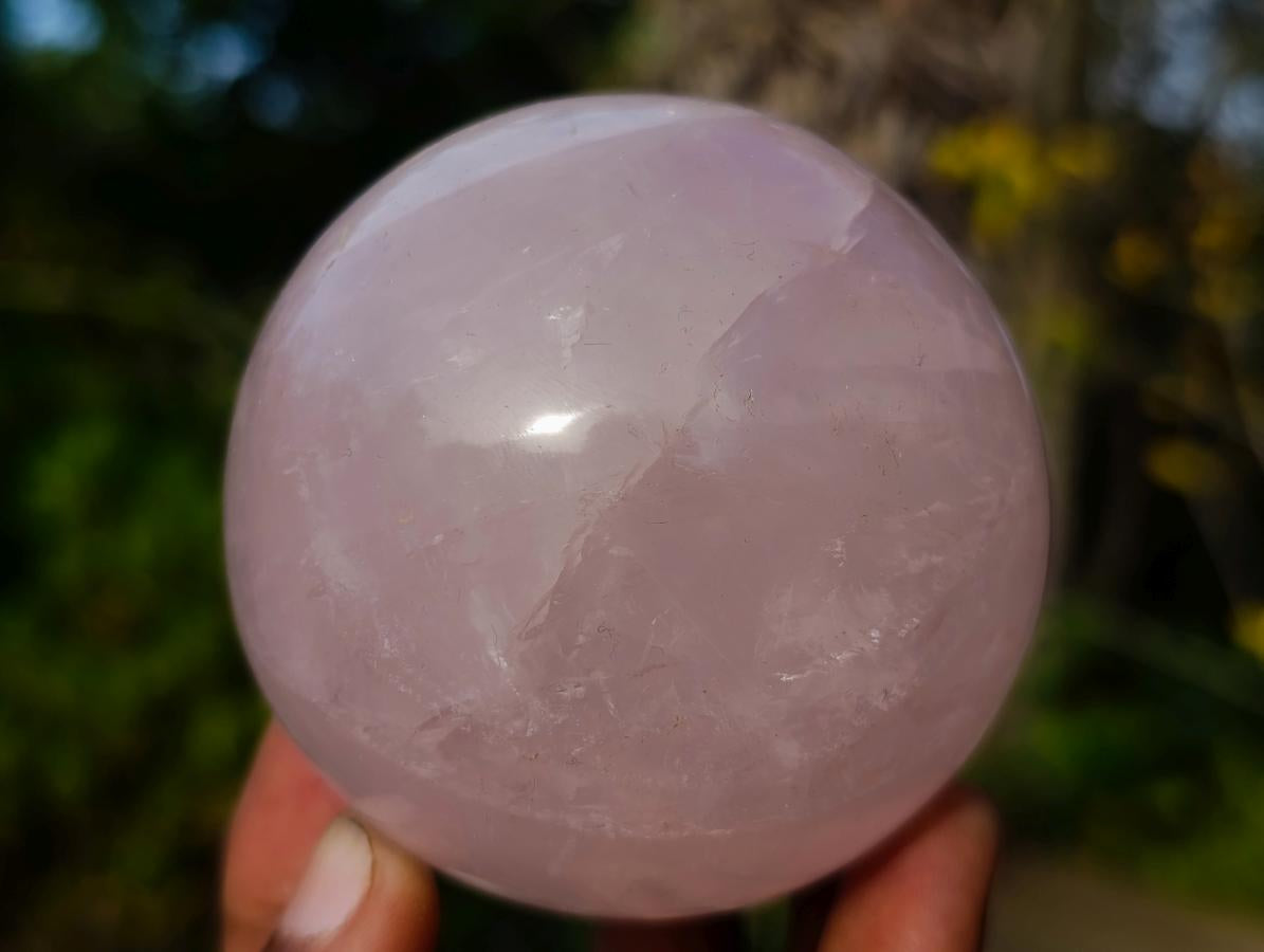 Polished Gemmy Star Rose Quartz Spheres x 3 From Madagascar - Toprock Gemstones and Minerals 