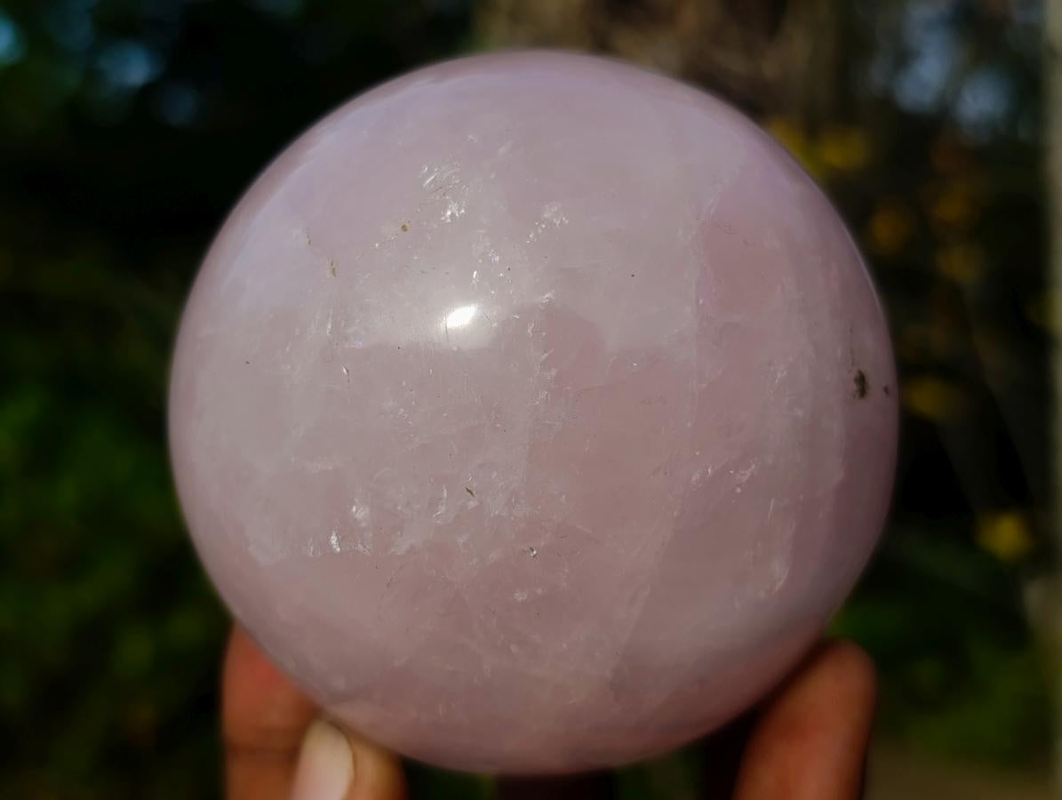 Polished Gemmy Star Rose Quartz Spheres x 3 From Madagascar - Toprock Gemstones and Minerals 