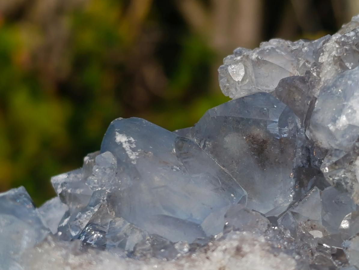 Polished Blue Celestite Display Crystals x 2 From Sakoany, Madagascar - Toprock Gemstones and Minerals 