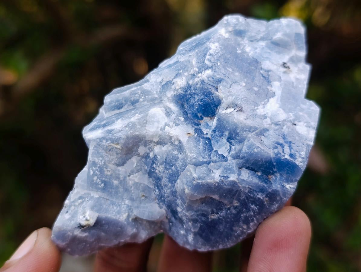 Natural Sky Blue Calcite Specimens x 12 From Spitzkop, Namibia - Toprock Gemstones and Minerals 