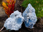 Natural Sky Blue Calcite Specimens x 12 From Spitzkop, Namibia - Toprock Gemstones and Minerals 