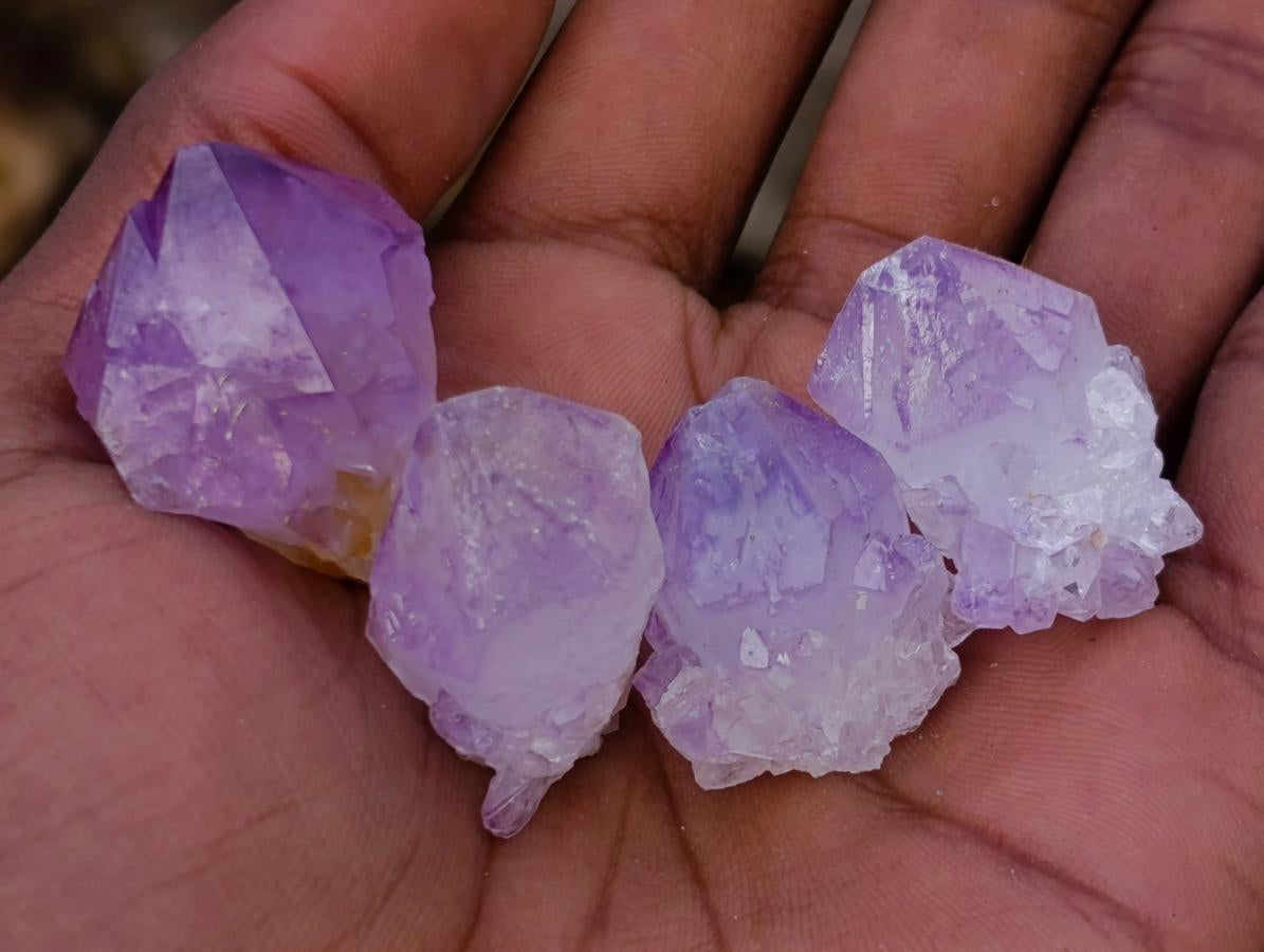 Natural Spirit Amethyst Single Small Crystals x 70 From Boekenhouthoek, South Africa - Toprock Gemstones and Minerals 