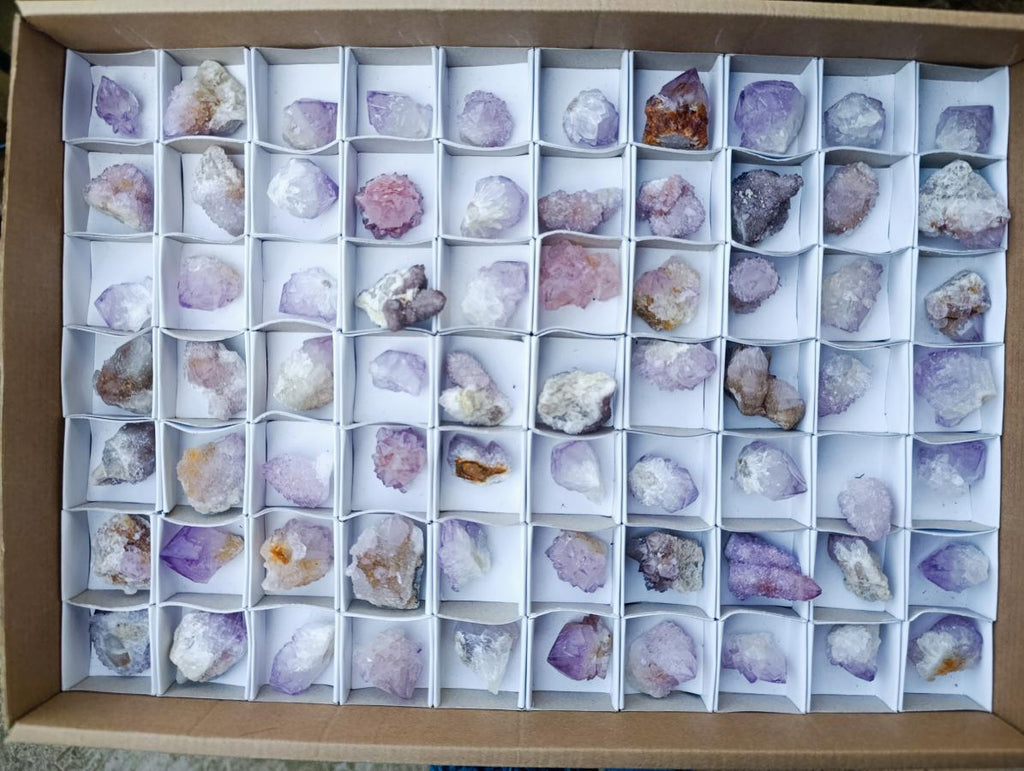 Natural Spirit Amethyst Single Small Crystals x 70 From Boekenhouthoek, South Africa - Toprock Gemstones and Minerals 