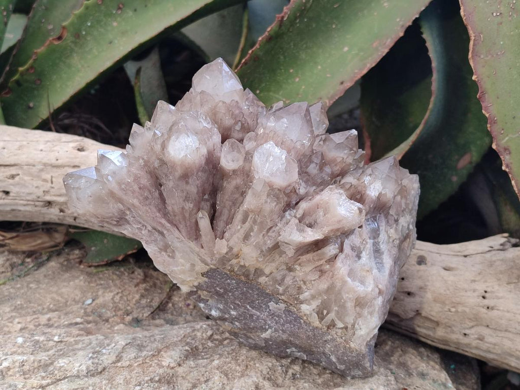 Natural Large Cascading White Phantom Smokey Luena Quartz Cluster x 1 From Luena, Congo - Toprock Gemstones and Minerals 