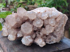 Natural Large Cascading White Phantom Smokey Luena Quartz Cluster x 1 From Luena, Congo - Toprock Gemstones and Minerals 