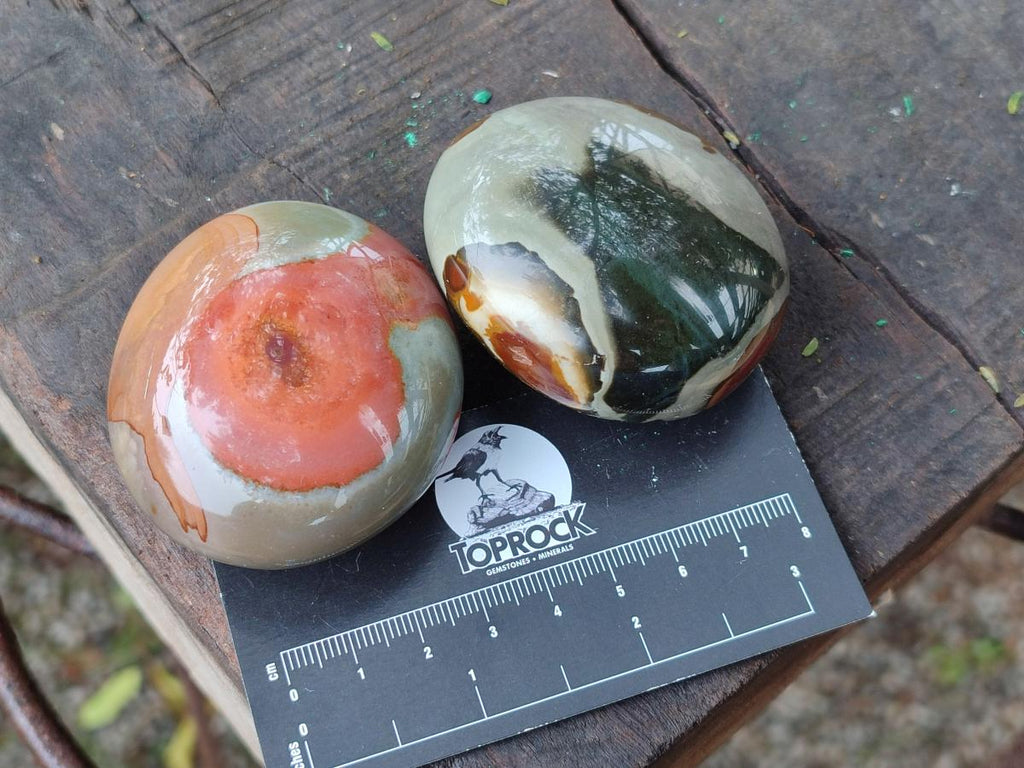 Polished Polychrome Jasper Mixed Pieces x 12 From NW Coast, Madagascar - Toprock Gemstones and Minerals 