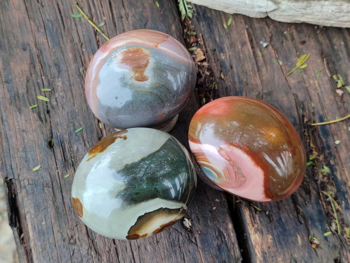 Polished Polychrome Jasper Mixed Pieces x 12 From NW Coast, Madagascar - Toprock Gemstones and Minerals 
