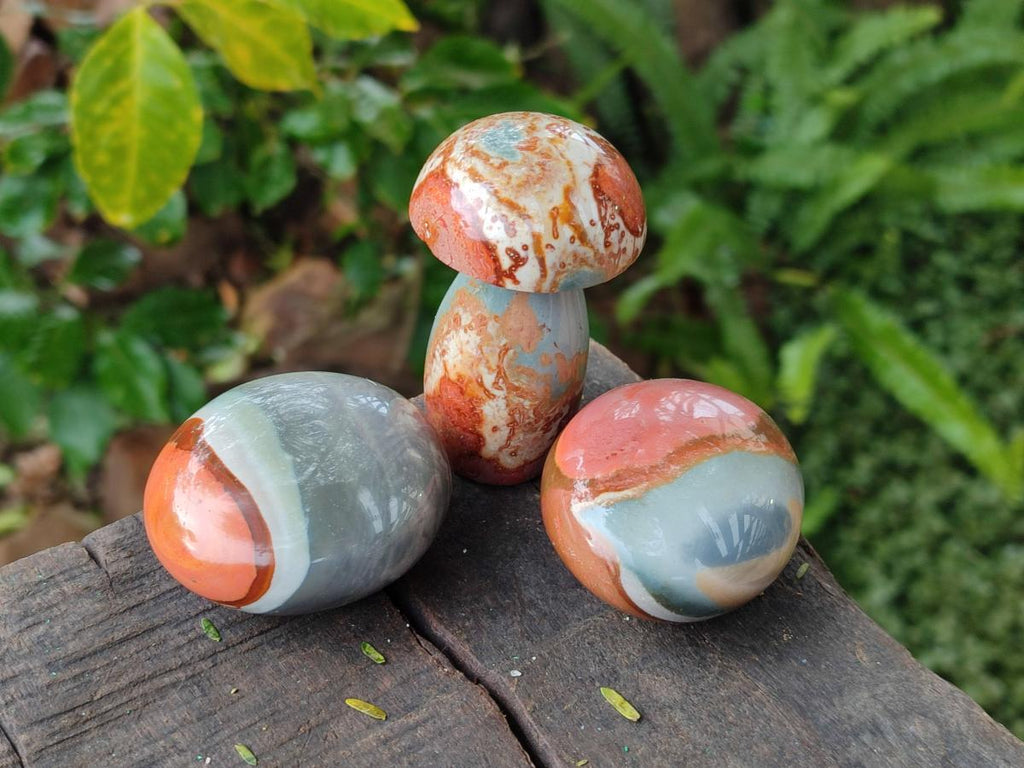 Polished Polychrome Jasper Mixed Pieces x 12 From NW Coast, Madagascar - Toprock Gemstones and Minerals 