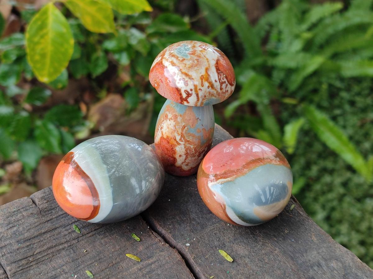 Polished Polychrome Jasper Mixed Pieces x 12 From NW Coast, Madagascar - Toprock Gemstones and Minerals 