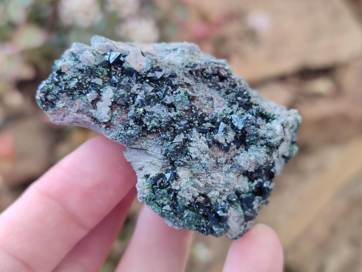 Natural Libethenite Crystals on Dolomite Matrix Specimens x 6 From Shituru, Congo - Toprock Gemstones and Minerals 