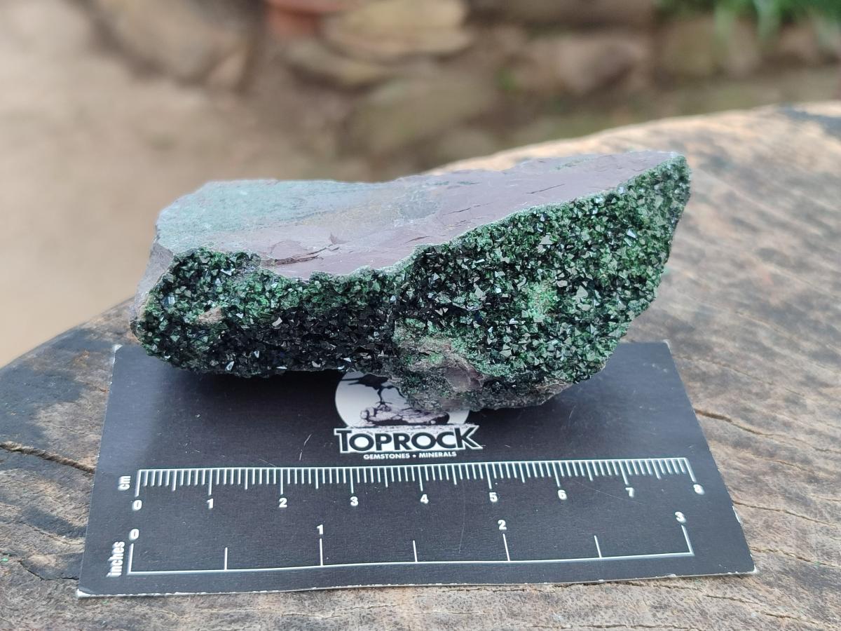 Natural Libethenite Crystals on Dolomite Matrix Specimens x 6 From Shituru, Congo - Toprock Gemstones and Minerals 