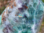 Polished Watermelon Fluorite Display Crystal Points x 3 From Uis, Namibia - Toprock Gemstones and Minerals 