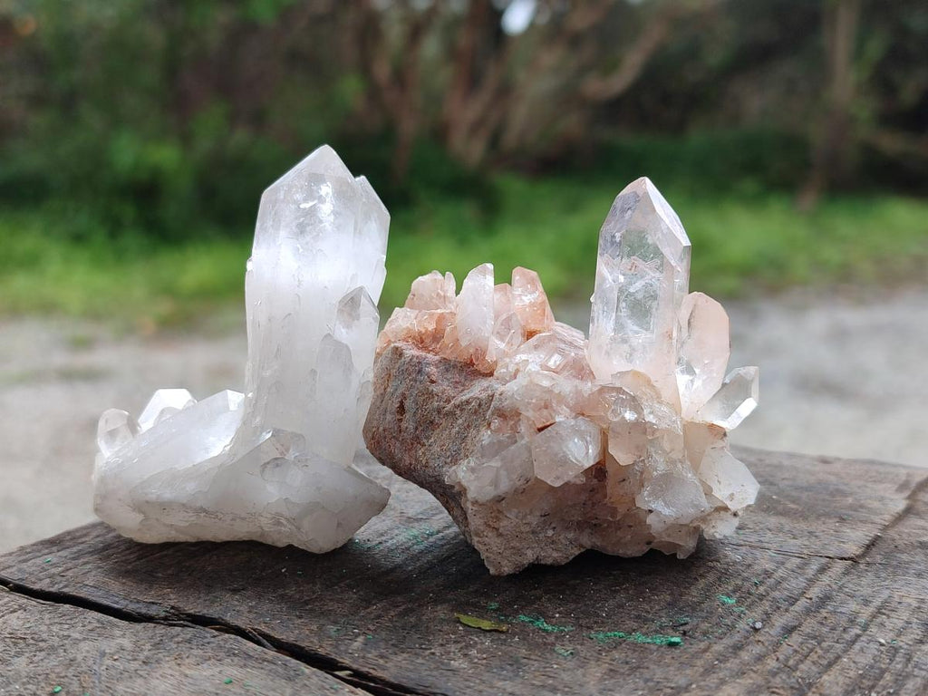 Natural Malagasy Quartz Clusters x 24 From Madagascar - Toprock Gemstones and Minerals 