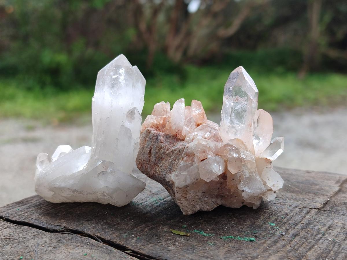 Natural Malagasy Quartz Clusters x 24 From Madagascar - Toprock Gemstones and Minerals 