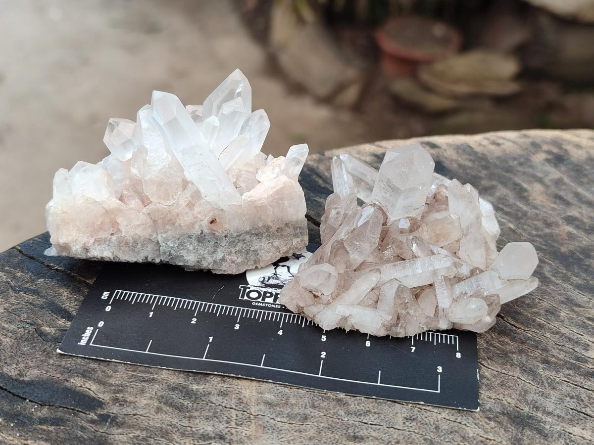 Natural Malagasy Quartz Clusters x 24 From Madagascar - Toprock Gemstones and Minerals 
