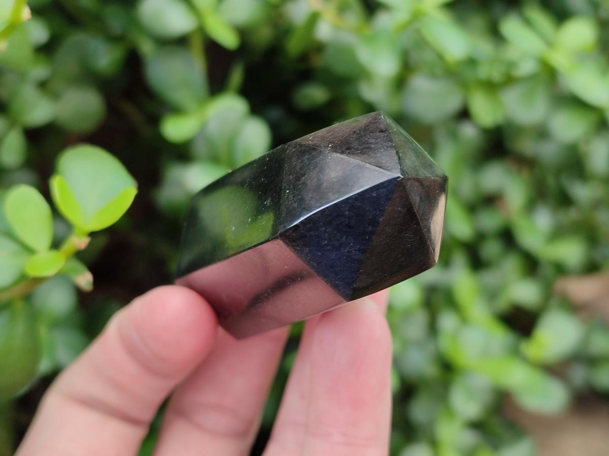 Polished Black Basalt Display Crystal Points x 12 From Madagascar - Toprock Gemstones and Minerals 