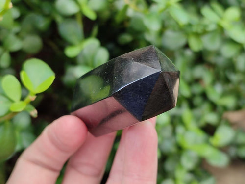 Polished Black Basalt Display Crystal Points x 12 From Madagascar - Toprock Gemstones and Minerals 
