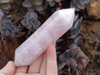 Polished Double Terminated Gemmy Rose Quartz Crystals x 6 From Madagascar - Toprock Gemstones and Minerals 