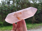 Polished Double Terminated Gemmy Rose Quartz Crystals x 6 From Madagascar - Toprock Gemstones and Minerals 