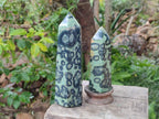 Polished Stromatolite Display Crystal Points x 3 From Katsepy, Madagascar - Toprock Gemstones and Minerals 