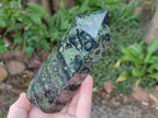 Polished Stromatolite Display Crystal Points x 3 From Katsepy, Madagascar - Toprock Gemstones and Minerals 