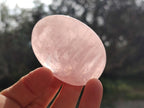 Polished Gemmy Rose Quartz Palm Stones x 24 From Madagascar - Toprock Gemstones and Minerals 